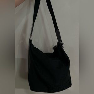 Fendi ZUCCA canvas black shoulder bag